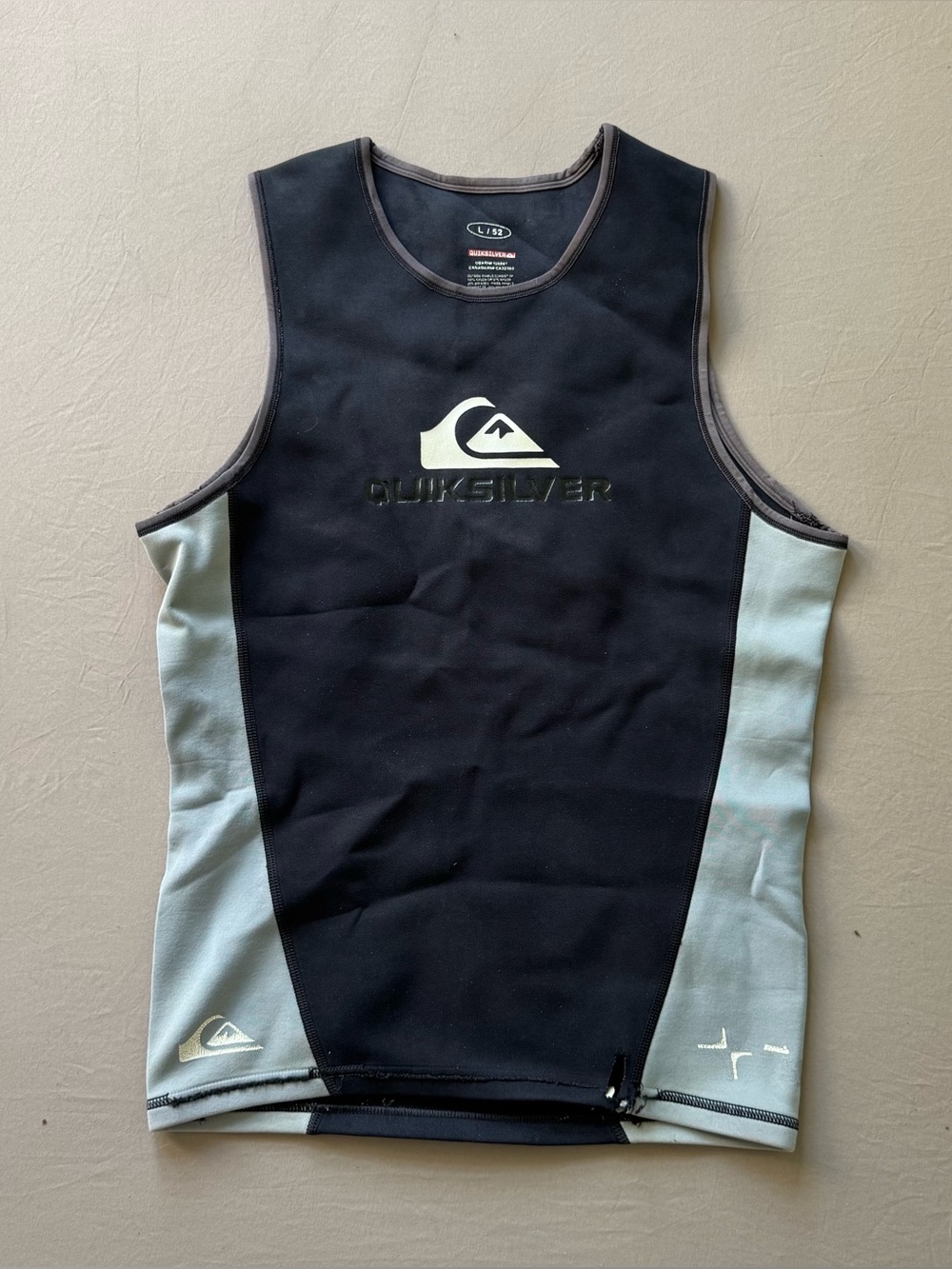 Vintage Quiksilver sleeveless neoprene wetsuit vest